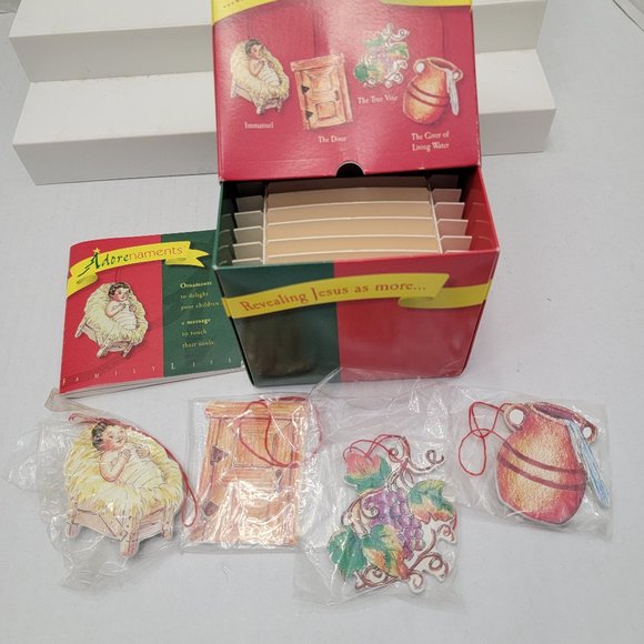 Adorenaments Baby Jesus Symbols Nick & Holly Found Granpa Attic Ornaments Family - Picture 10 of 15